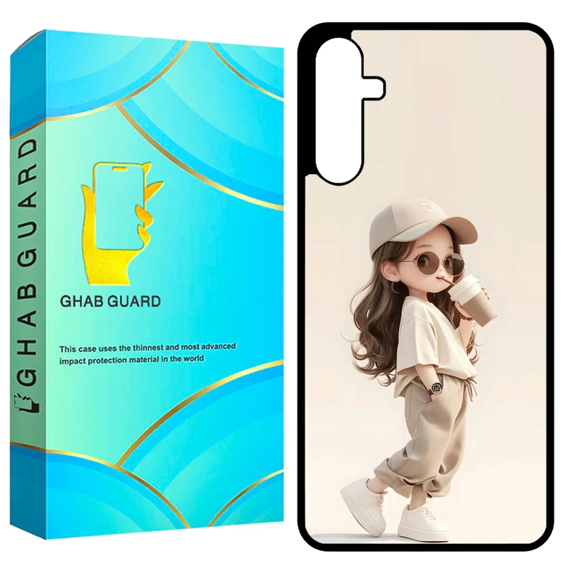کاور قاب گارد طرح دختر مدل GCHPA24 مناسب برای گوشی موبایل سامسونگ Galaxy A24 4G