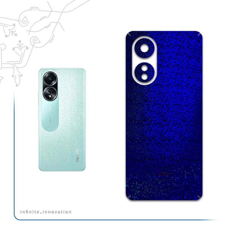 برچسب پوششی ماهوت مدل Blue-Holographic مناسب برای گوشی موبایل اپو A58 4G
