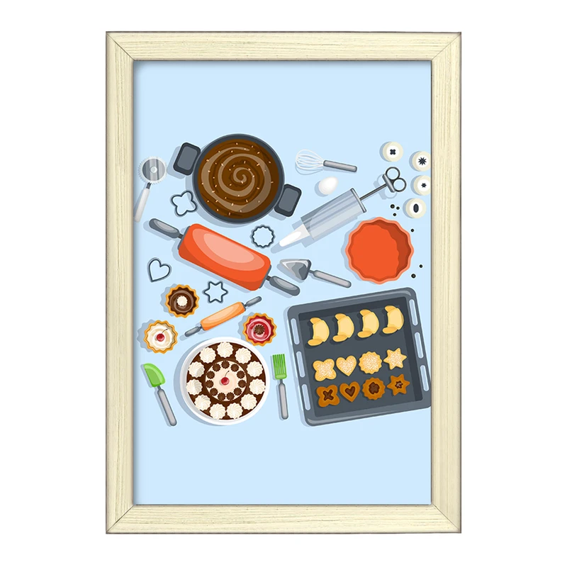 تابلو خندالو طرح کیک و شیرینی پزی کد 36665