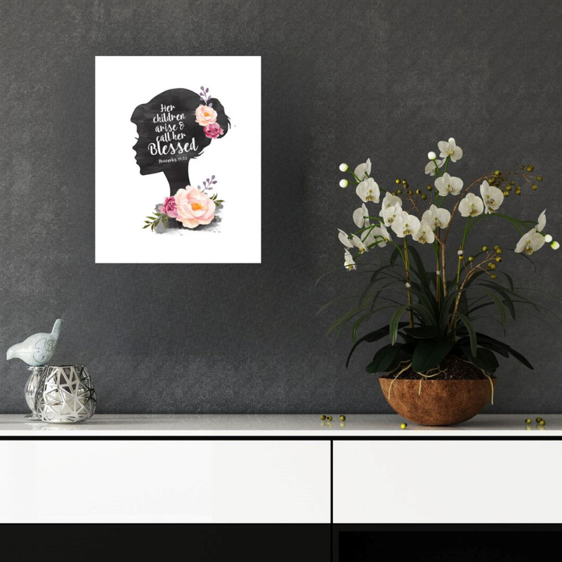 پوستر مدل فرزندانش برخاسته و او را مبارک بخوانند  