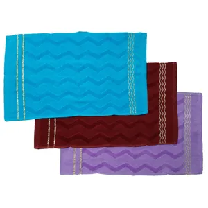 حوله دستی طرح موج دریا کد 102 سایز 33x61 سانتی متر مجموعه سه عددی