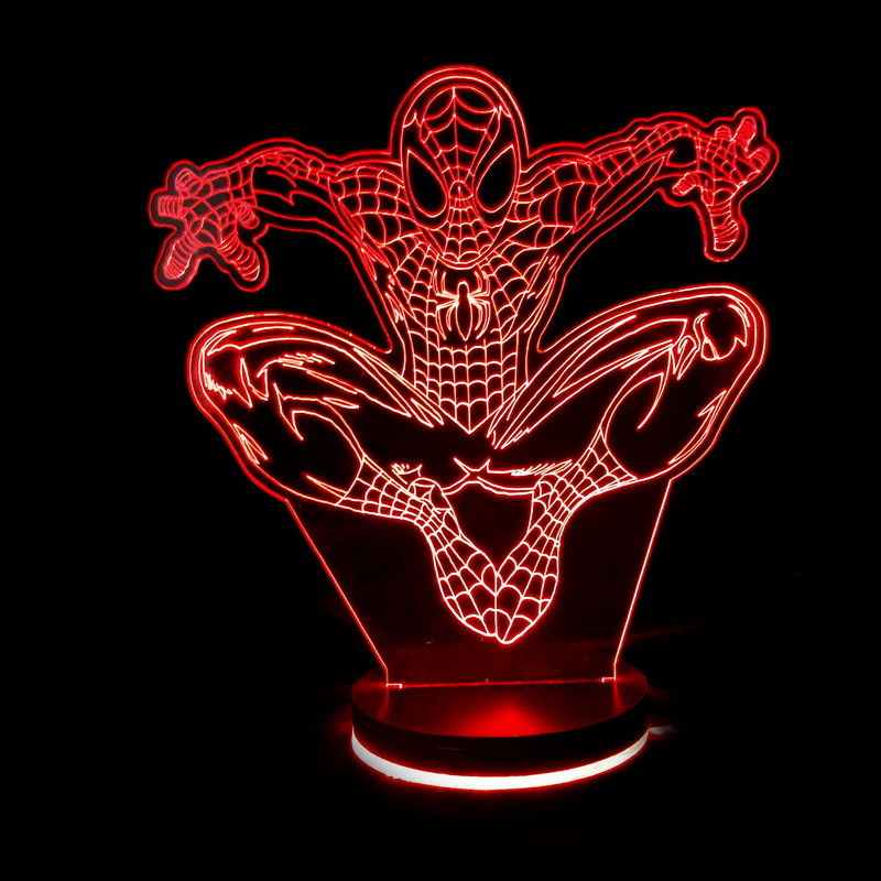چراغ خواب اتاق کودک مدل بالبینگ سه بعدی مرد عنکبوتی spider man کد 5220