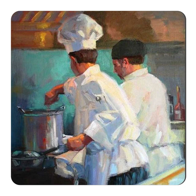 مگنت طرح نقاشی آشپزها کد wmg1291
