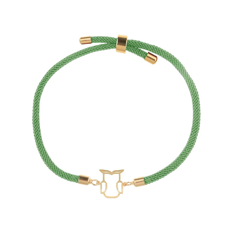 دستبند طلا 18 عیار زنانه مدوپد مدل جغد کد D33-10182