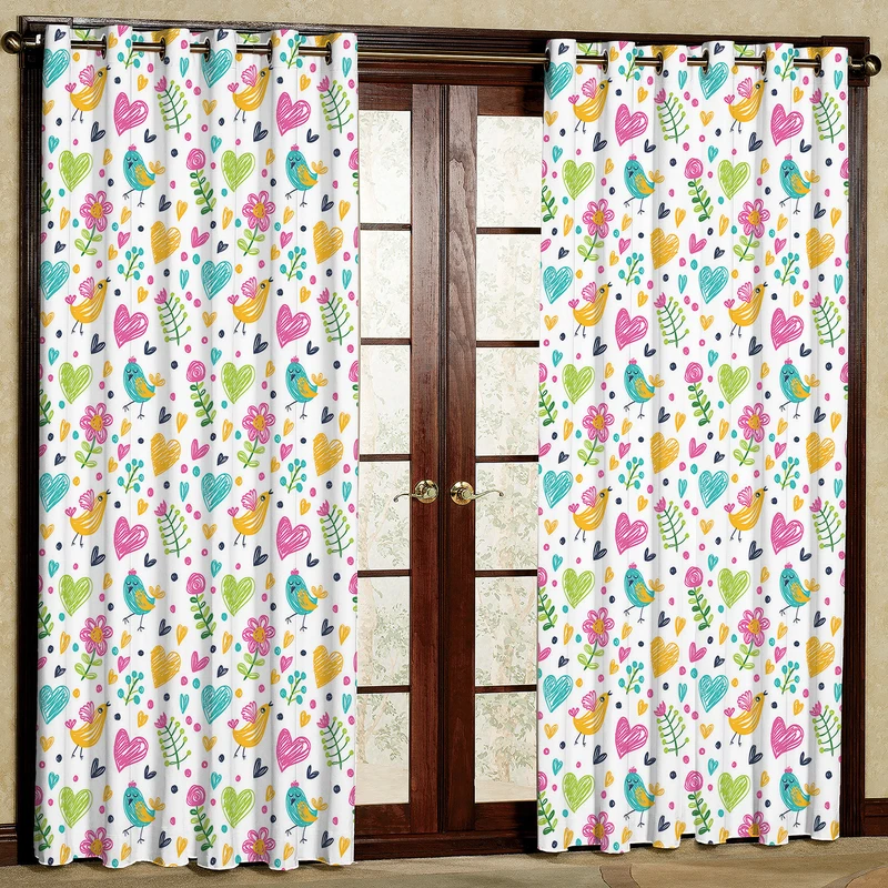 پرده مدل جوجه مخمل پانچی کد 508 سایز 140x280 سانتی متر