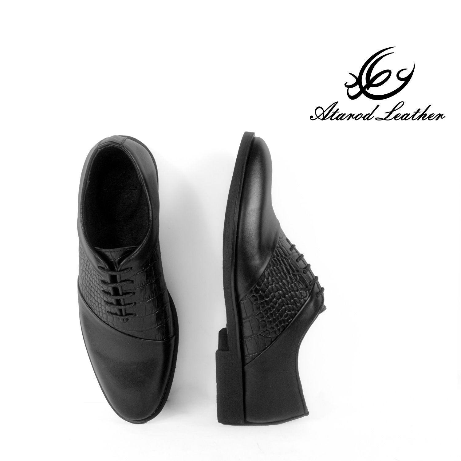 کفش مردانه چرم عطارد مدل چرم طبیعی کد SH205 -  - 5