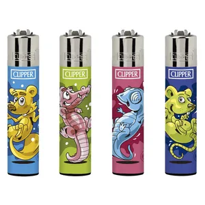 فندک کلیپر مدل Splash animals مجموعه 4 عددی
