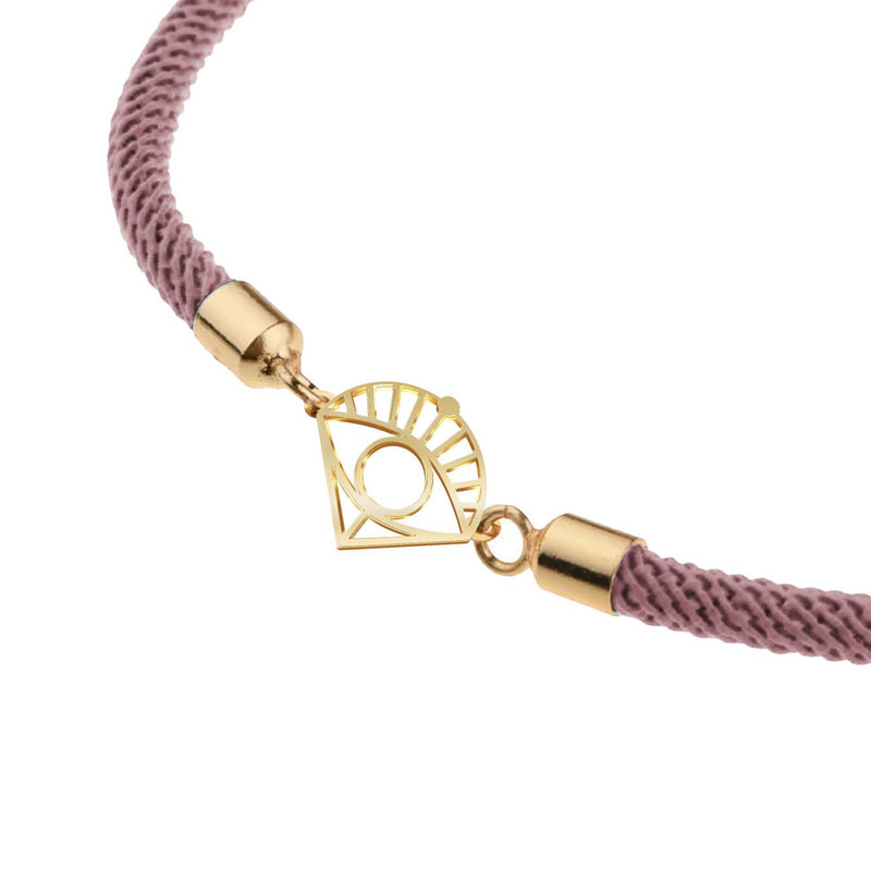 دستبند طلا 18 عیار زنانه مدوپد مدل چشم کد D19-10338