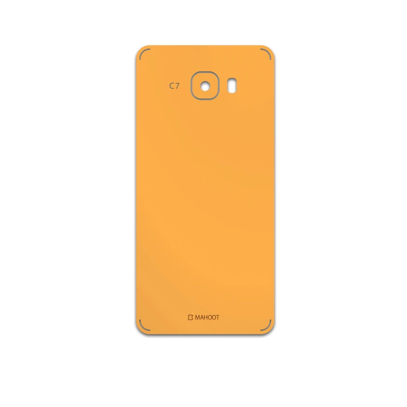 برچسب پوششی ماهوت مدل Matte-Orange مناسب برای گوشی موبایل سامسونگ Galaxy C7