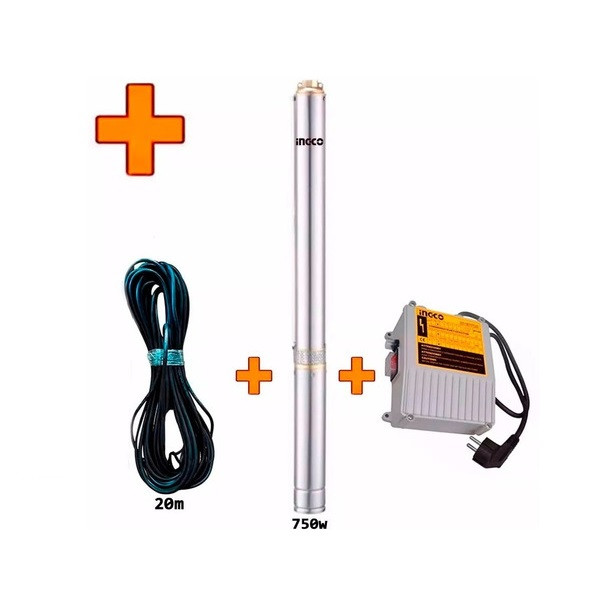 پمپ آب اینکو مدل DWP7501-750W-1.0HP-80M-11/4inch