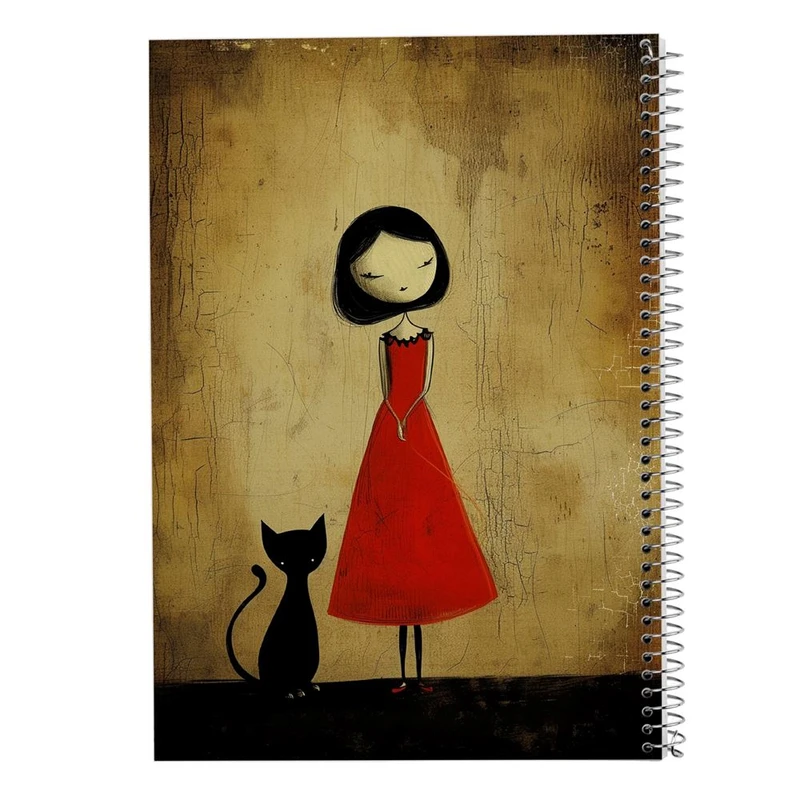 دفتر شطرنجی 50 برگ مدوپد طرح موجودات فانتزی کد DF16859