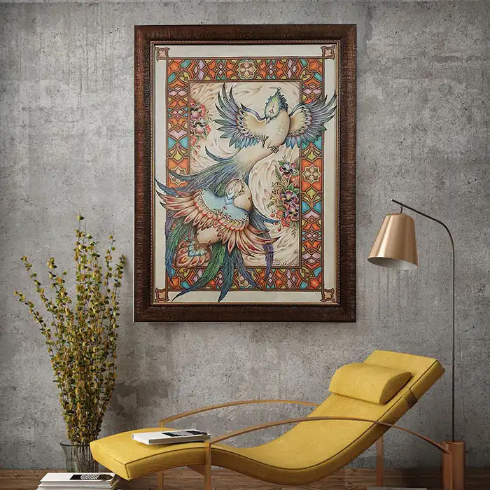 تابلو نقاشی مدادرنگی مدل 281