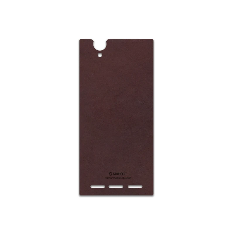برچسب پوششی ماهوت مدل Matte-Dark-Brown-Leather مناسب برای گوشی موبایل سونی Xperia T2 Ultra