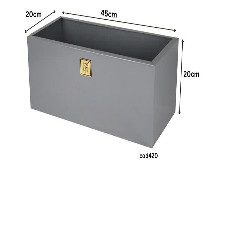 گلدان مدل باکس فلزی گل آذین کد 420