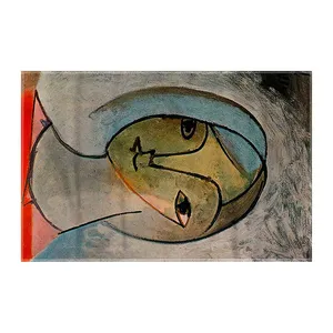 کاغذ کادو ترمه طراحان ایده مدل نیم تنه زن از پیکاسو کد art0359
