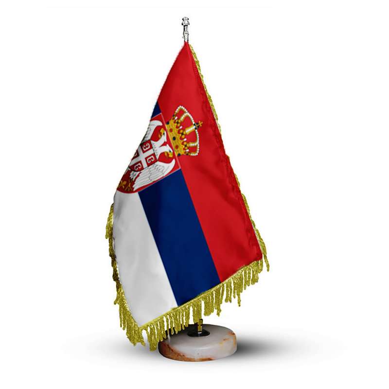 پرچم رومیزی مدل صربستان