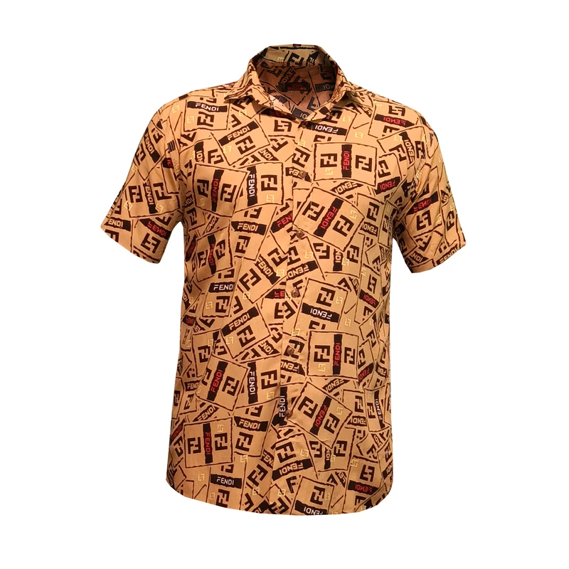 پیراهن آستین کوتاه مردانه مدل هاوایی کد FF