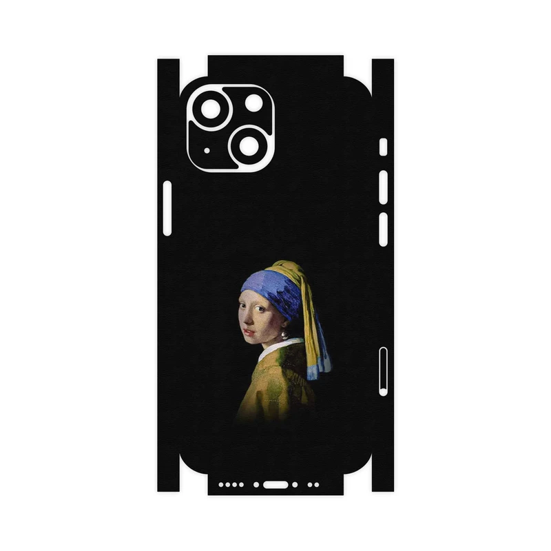 برچسب پوششی ماهوت مدل Girl with a Pearl Earring of Vermeer-FullSkin مناسب برای گوشی موبایل اپل iPhone 13 Mini