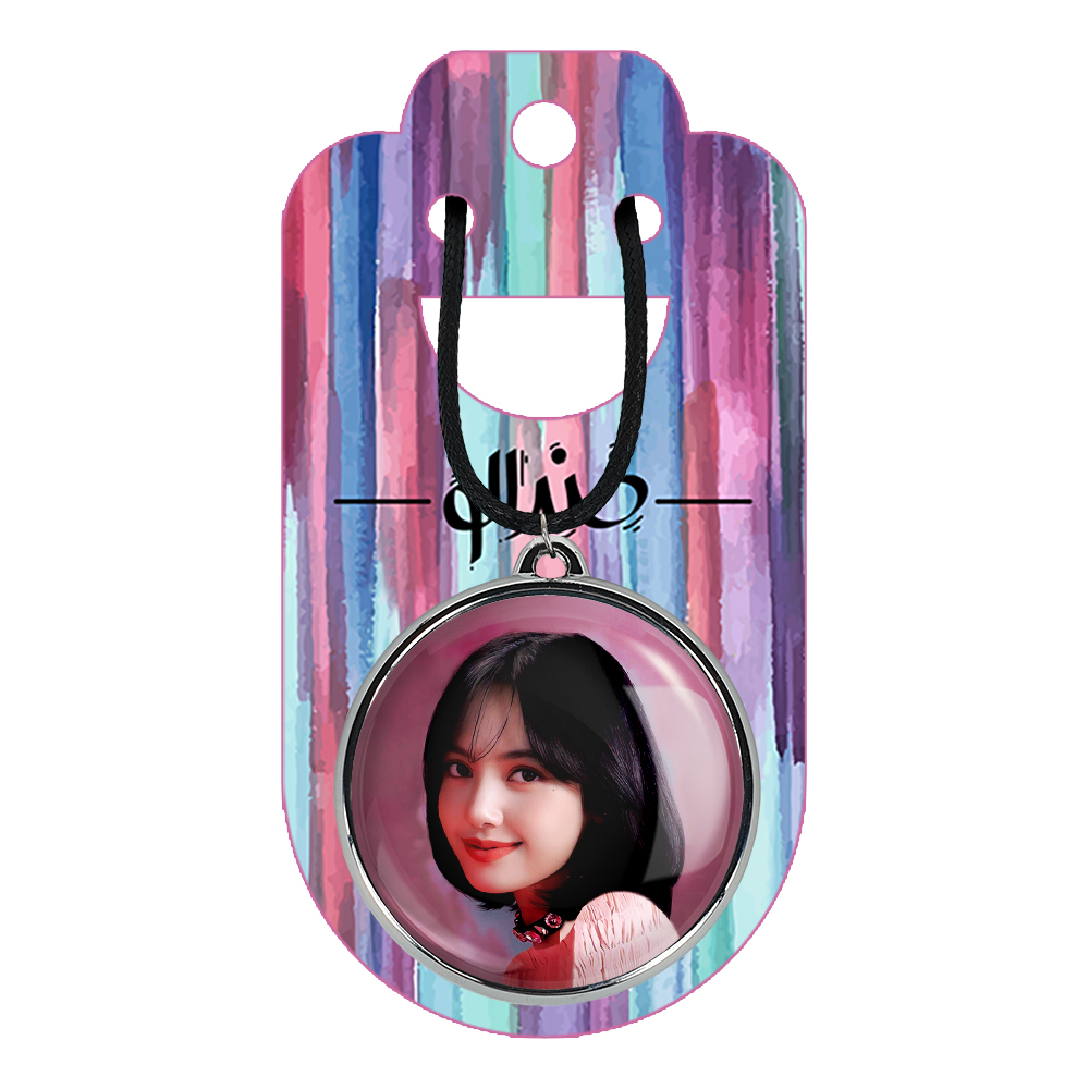 گردنبند خندالو مدل لیسا بلک پینک کد 1426114269