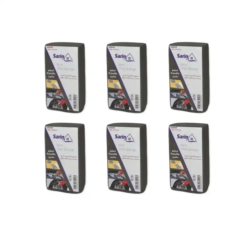 اسفنج همه کاره سارین مدل GTW بسته 6 عددی