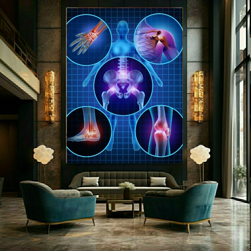 پوستر طرح آناتومی مدل مفاصل و استخوان کد FP105572