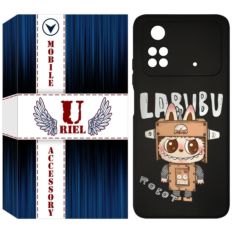 کاور یوریل مدل KSH کد 121 طرح عروسک لبوبو مناسب برای گوشی موبایل شیائومی Poco M4 Pro 4G