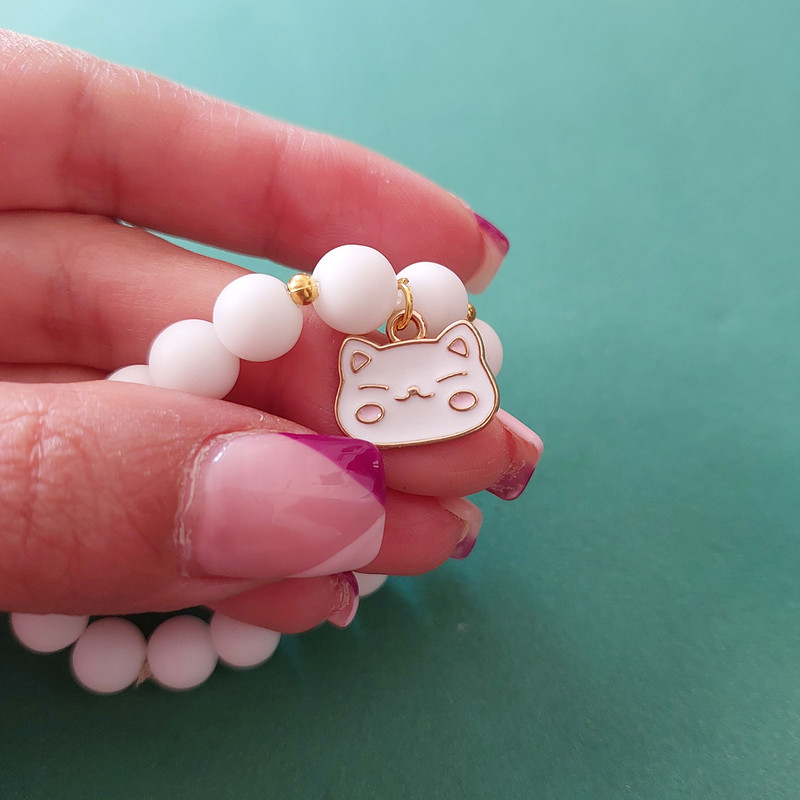 دستبند دخترانه مدل گربه ملوس کد HCK196