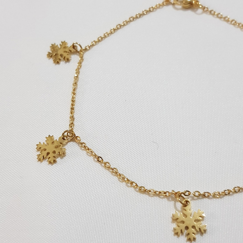 پابند زنانه مدل دانه برف کد 3320