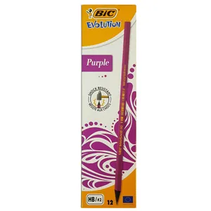 مداد مشکی بیک مدل Purple Evolution بسته 12 عددی