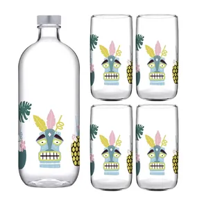 سرویس پارچ و لیوان 5 پارچه پاشاباغچه مدل TIKI PARTY