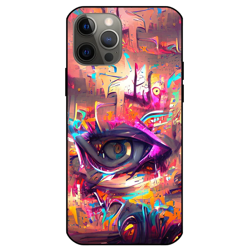 کاور مگافون طرح چشم مدل 2823 مناسب برای گوشی موبایل اپل iPhone 12 Pro Max                