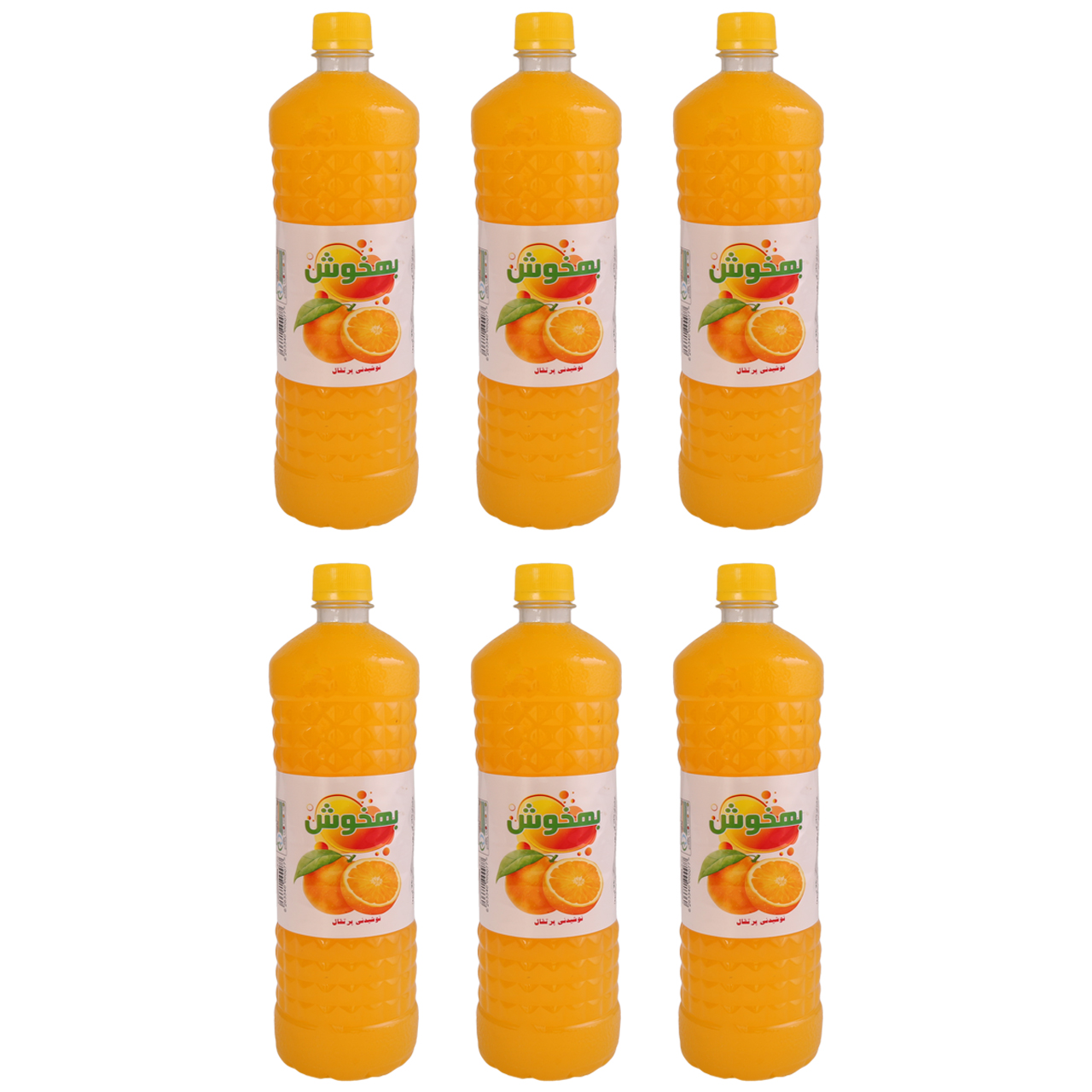 نوشیدنی پرتقال بهخوش - 1 لیتر بسته 6 عددی