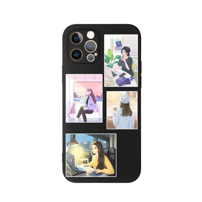  کاور قاب گارد طرح قاب عکس دخترونه کد a267 مناسب برای گوشی موبایل اپل iphone 12 Pro Max