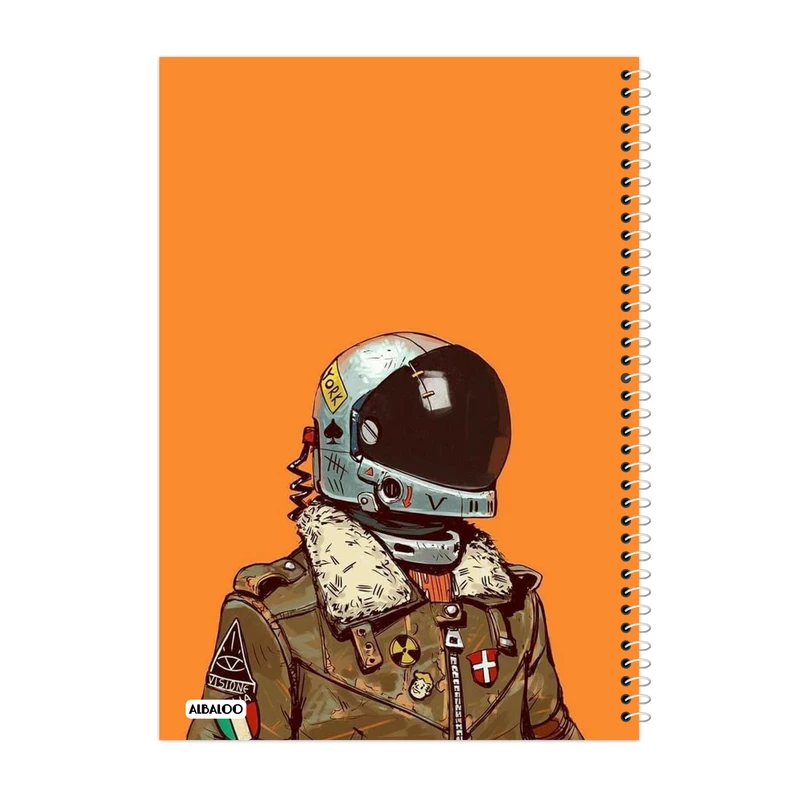 دفتر مشق 50 برگ آلبالو طرح فضانورد کد 2087