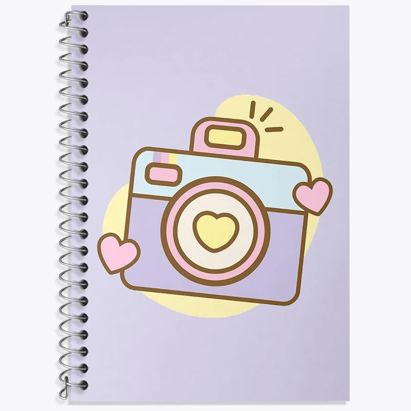 دفتر نت موسیقی 50 برگ خندالو طرح دوربین عکاسی کد N2057