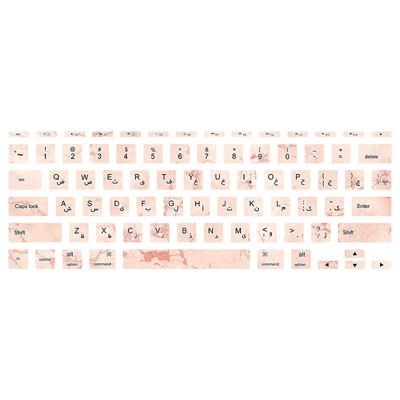    برچسب کیبورد فارسی طرح marble147 مناسب برای مک بوک ایر 11 اینچ 2010-2011