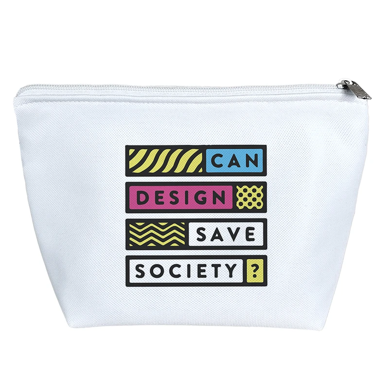 کیف لوازم آرایش دخترانه خندالو مدل گرافیک دیزاین کد 6868