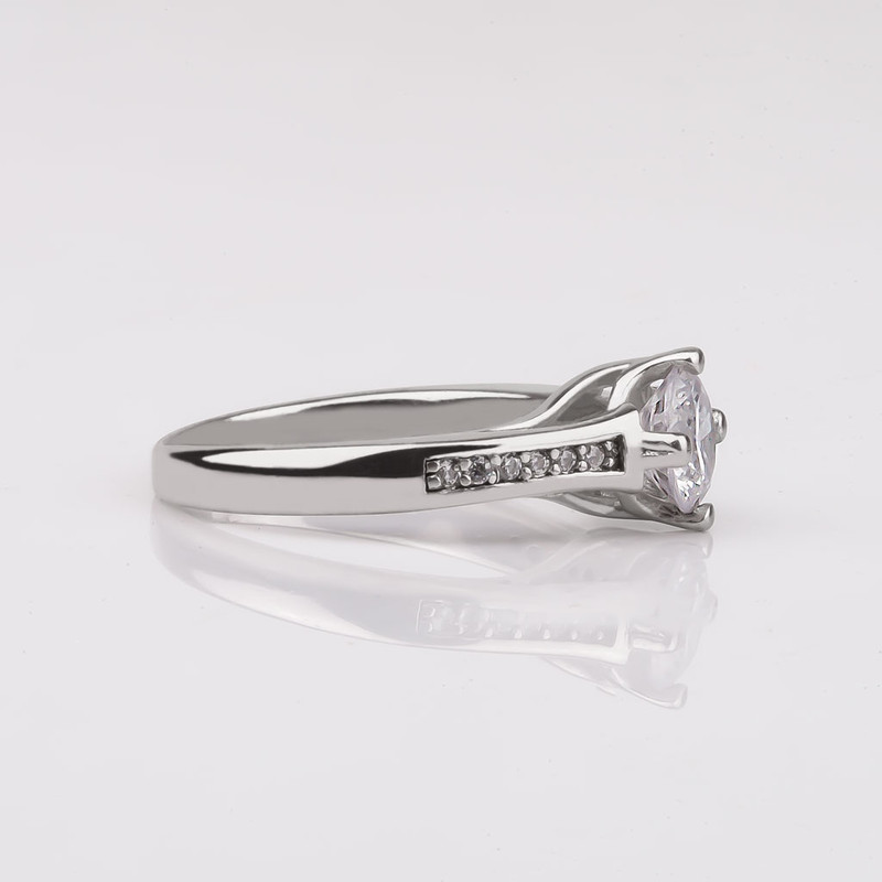 انگشتر نقره زنانه مدل 21824 انگشتر نقره زنانه مدل 21824