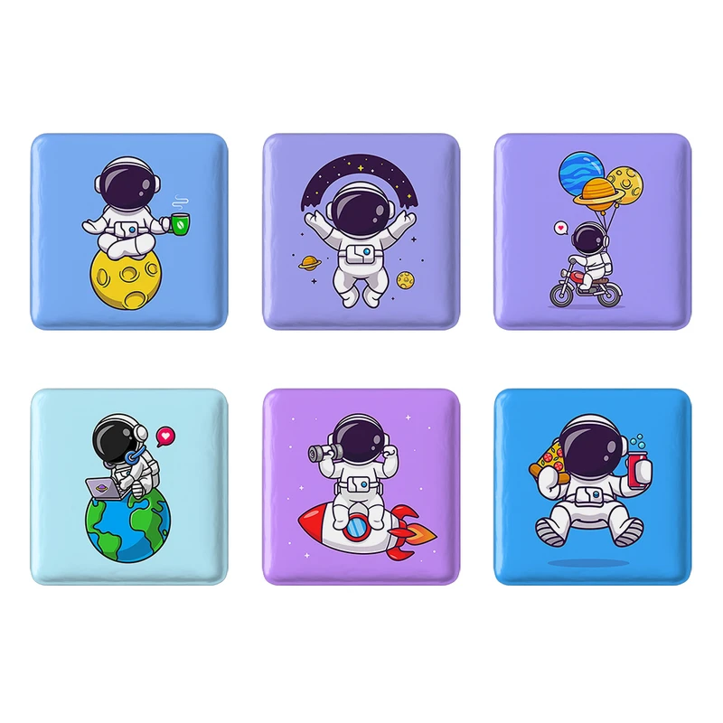 مگنت خندالو طرح فضانورد Spaceman کد 1592A مجموعه 6 عددی