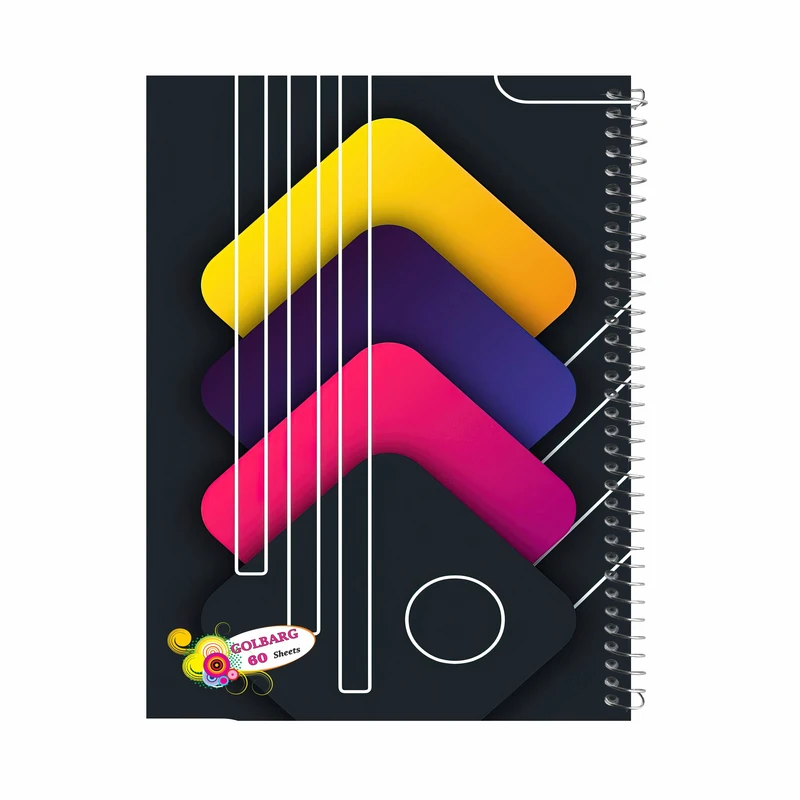 دفتر مشق 60 برگ گلبرگ مدل دانشجویی کد 2010