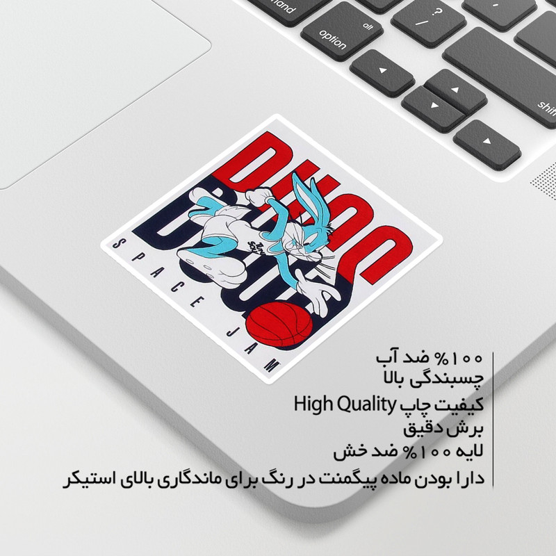 استیکر لپ تاپ ماسا دیزاین طرح BUGS مدل STKO3