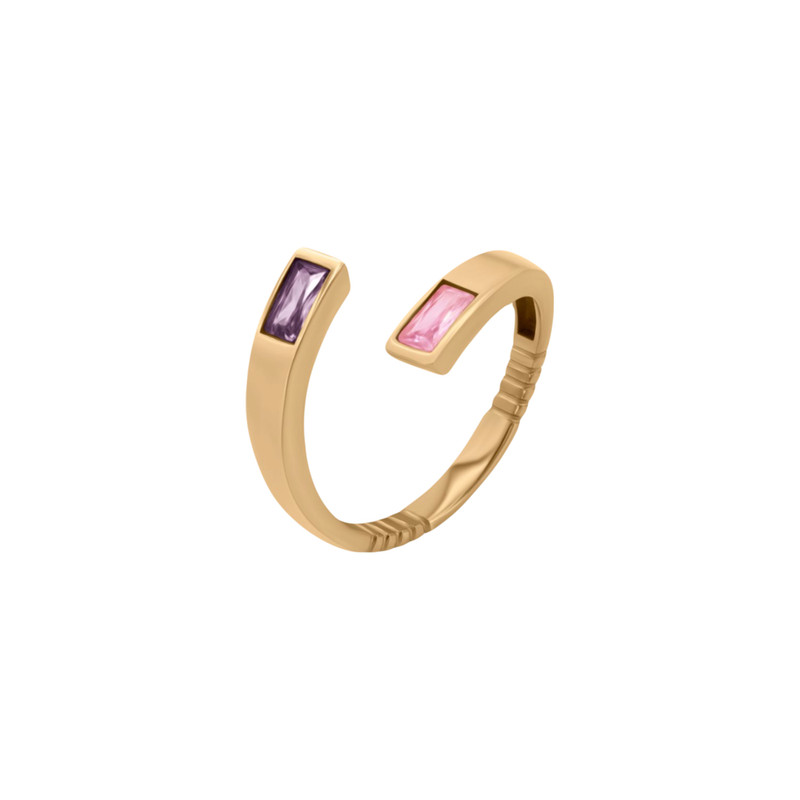 انگشتر طلا 18 عیار زنانه تاج مدل ایرسا سایز 55