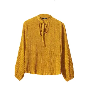 بلوز آستین بلند زنانه ال سی وایکیکی مدل پایین پلیسه