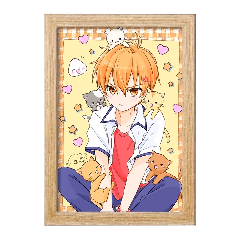 تابلو خندالو مدل کیو انیمه سبد میوه کد 33981