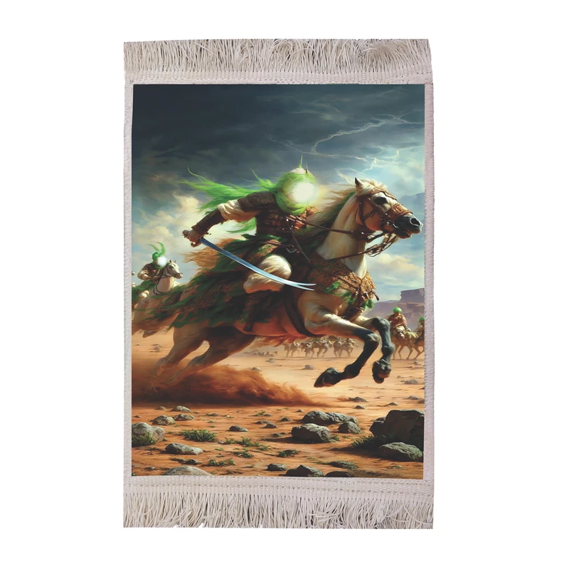 تابلو فرش ماشینی طرح مذهبی امام علی (ع) کد FR116