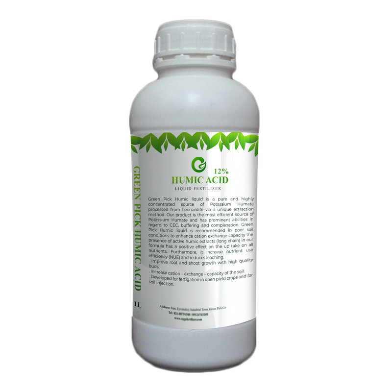 کود مایع هیومیک اسید 12 درصد گرین پیک مدل HU1000 حجم یک لیتر