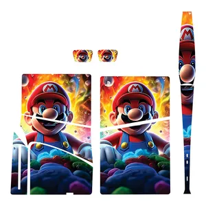 برچسب کنسول بازی پلی استیشن5 اسلیم دیسک خور توییجین وموییجین مدل mario 02 مجموعه7 عددی