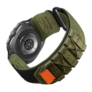 Ultimate Shield Nylon Cross NV7 BK strap suitable for Samsung Galaxy Watch 7 Ultra 47mm