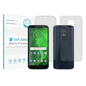 Rockspace clear screen protector HyGEL model suitable for Motorola Moto G6 mobile phone with back protector