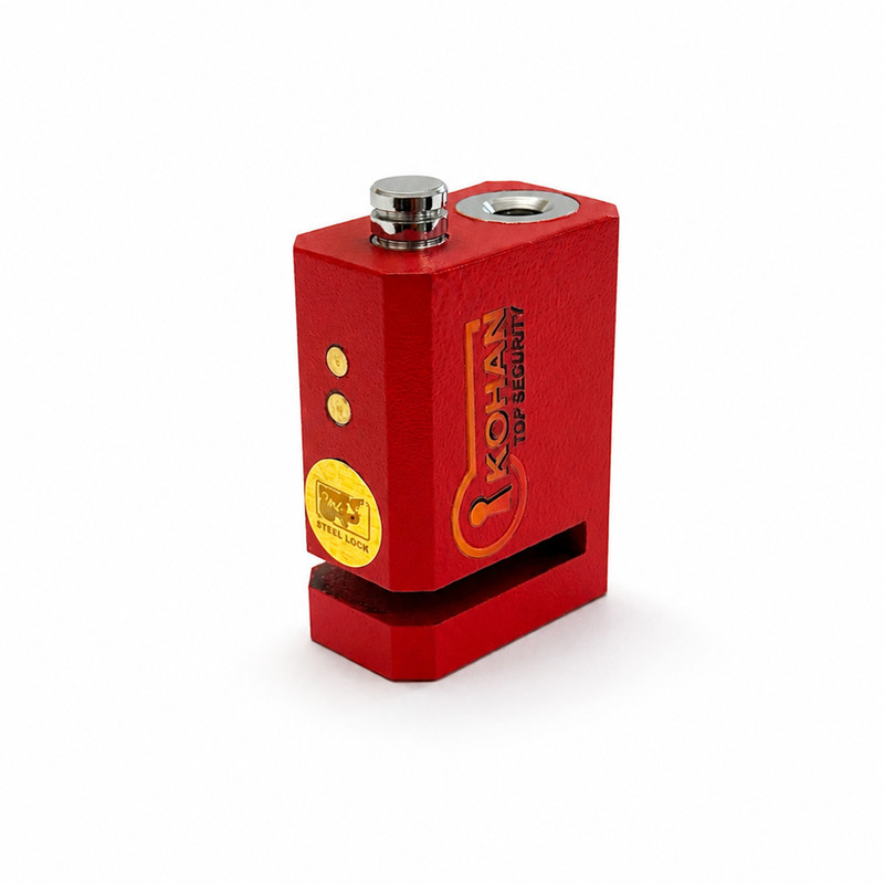 قفل دیسک موتورسیکلت کهن مدل موبایلی کد RED